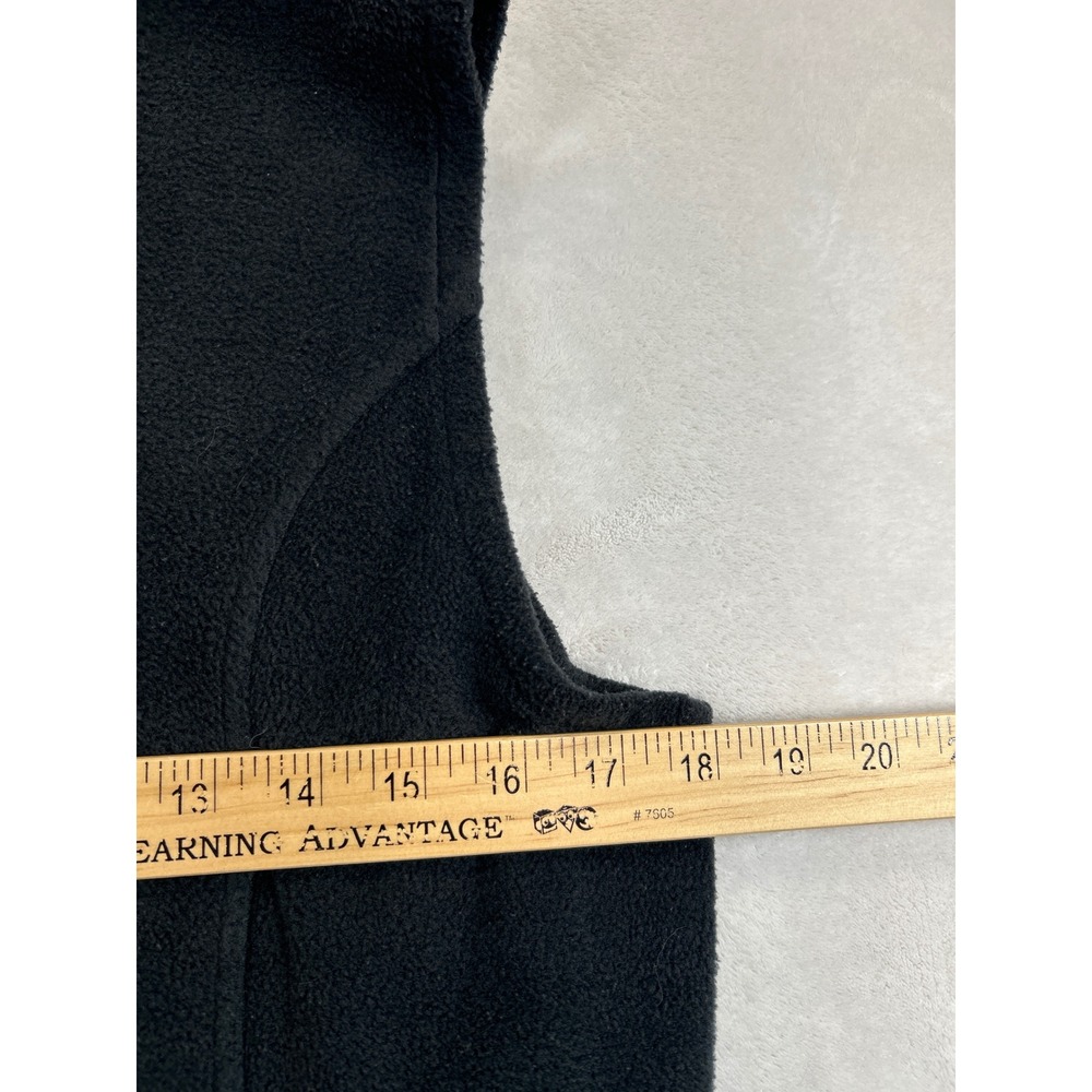 Columbia Fleece Vest Womens M Charcoal Gray Full‎ Zip Pockets - Picture 6 of 6